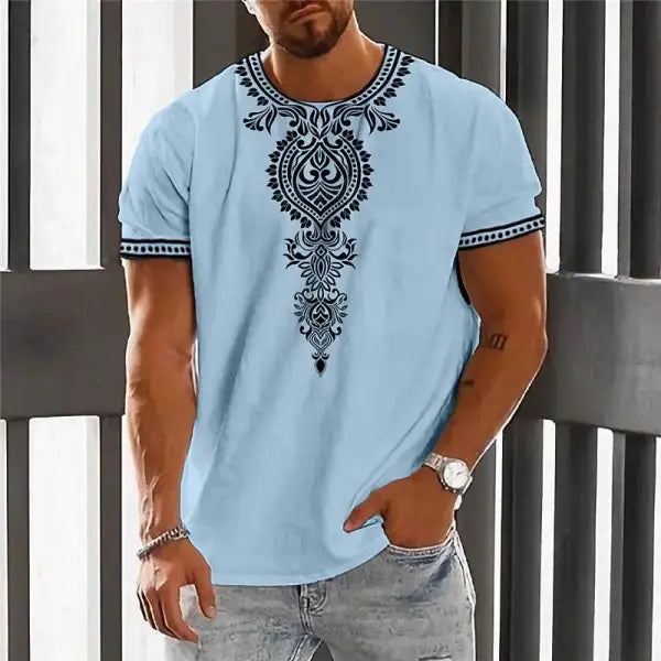 Men Casual Spring Summer Polyester Fabric Composition Oversized T Shirt Style - H24091518089 / L