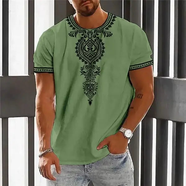 Men Casual Spring Summer Polyester Fabric Composition Oversized T Shirt Style - H24091518093 / L