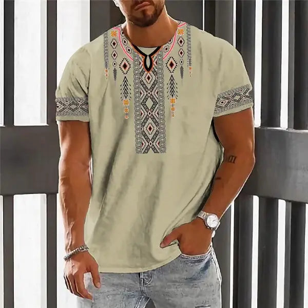 Men Casual Spring Summer Polyester Fabric Composition Oversized T Shirt Style - H24091518087 / 2XL