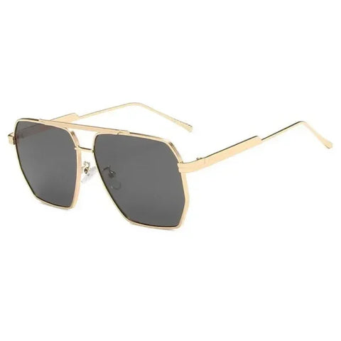 Vintage Luxury Metal Sunglasses – Unisex UV400 Fashion Shades - 03 / As Picture