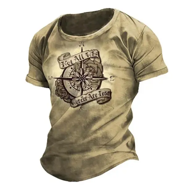 Men O-Neck Casual Short Sleeve American Shirt Tops - F202412121601209 / 2XS