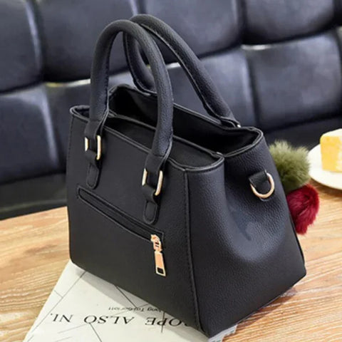 Vintage PU Leather Handbag with Plush Tassel - Stylish Ladies Shoulder & Crossbody Purse - Himpall