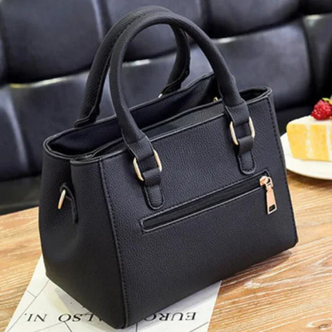 Vintage PU Leather Handbag with Plush Tassel - Stylish Ladies Shoulder & Crossbody Purse - Himpall