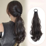 Vitality Synthetic Wig Ponytail Long Wavy Ponytail Hair With High Elasticity Rubber Band Heat Resistant Hairpiece