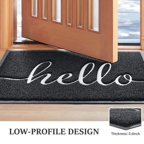 Non-Slip Front Doormat – Absorbent Indoor & Outdoor Entrance Mat with Rubber Backing