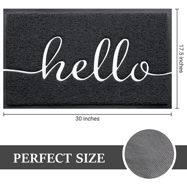 Non-Slip Front Doormat – Absorbent Indoor & Outdoor Entrance Mat with Rubber Backing