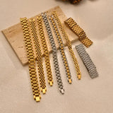 Vnox Stainless Steel Link Chain Bracelet Durable Watchband