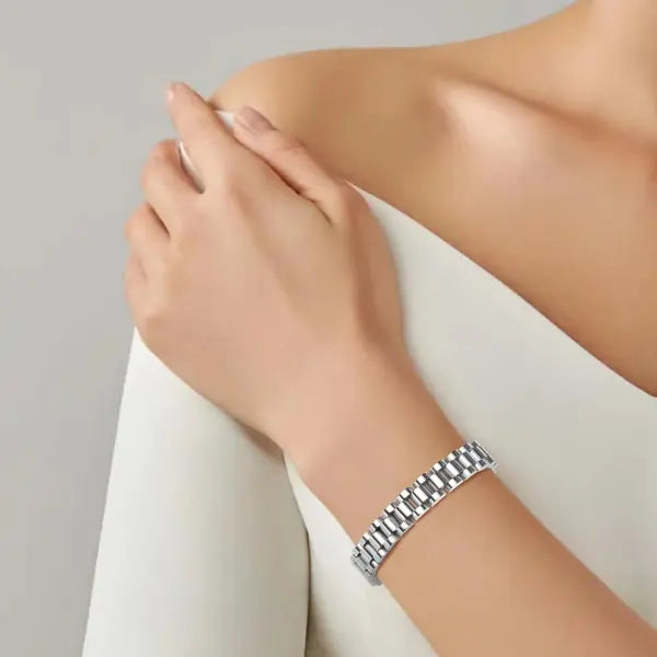 Vnox Stainless Steel Link Chain Bracelet Durable Watchband