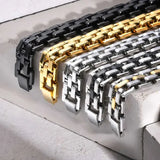11mm stainless steel link bracelets for men punk style