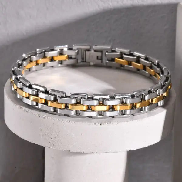 11mm stainless steel link bracelets for men punk style