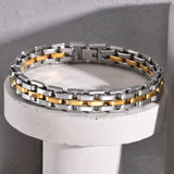 11mm stainless steel link bracelets for men punk style
