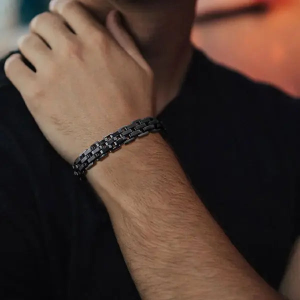 11mm stainless steel link bracelets for men punk style
