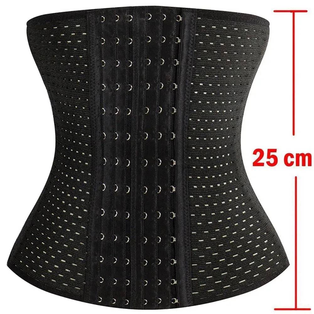 Waist Trainer Cincher: Fajas Body Shaper Underwear - Black3 / XL