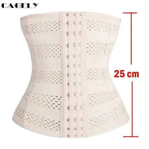 Waist Trainer Cincher: Fajas Body Shaper Underwear - Beige1 / L