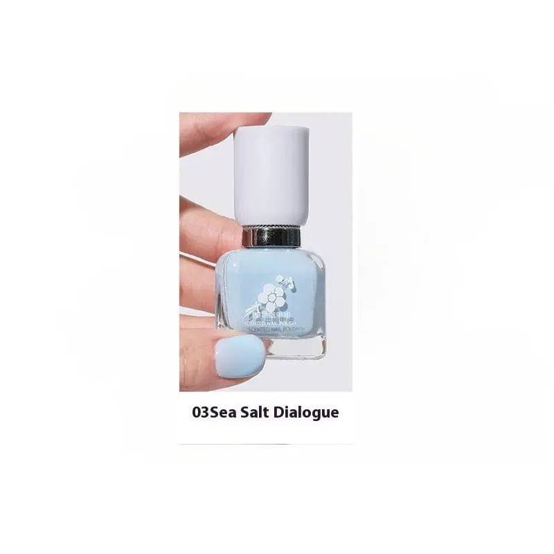 Water-Based Nail Polish - Quick-Drying and Long-Lasting Formula - 03 Sea Salt White / 11ml