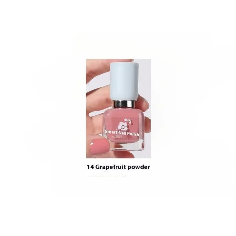 Water-Based Nail Polish - Quick-Drying and Long-Lasting Formula - 14 Grapefruit Pink / 11ml