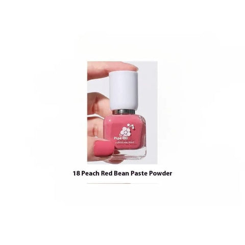 Water-Based Nail Polish - Quick-Drying and Long-Lasting Formula - 18 Peach Bean Pink / 11ml