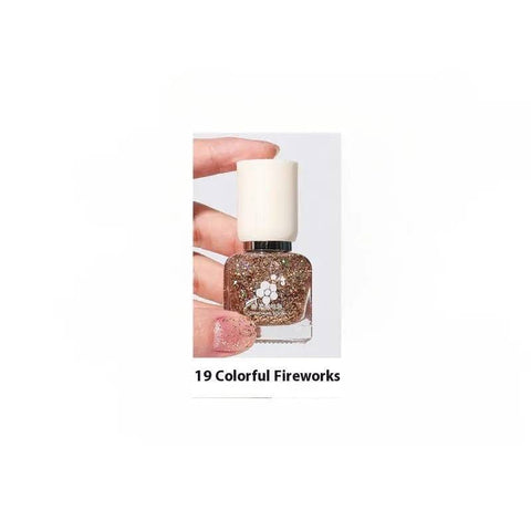 Water-Based Nail Polish - Quick-Drying and Long-Lasting Formula - 19 Colorful Fireworks / 11ml