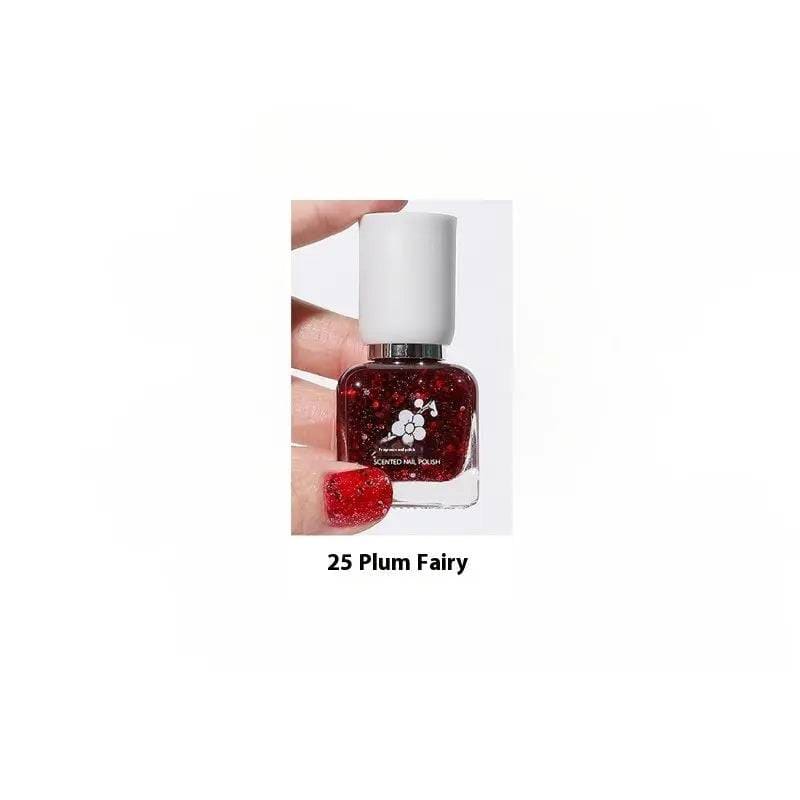 Water-Based Nail Polish - Quick-Drying and Long-Lasting Formula - 25 Plum Elf / 11ml