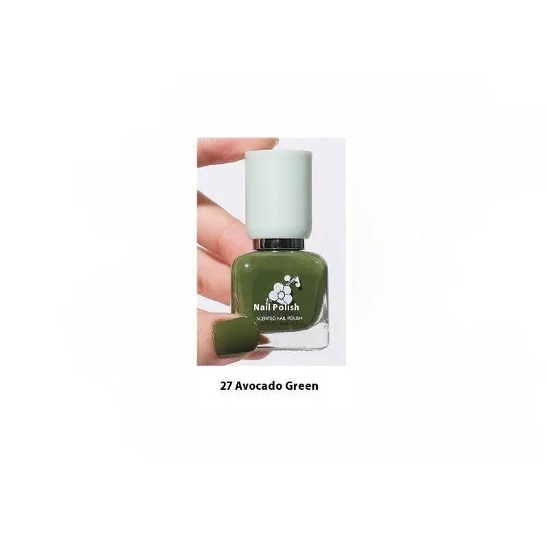 Water-Based Nail Polish - Quick-Drying and Long-Lasting Formula - 27 Avocado Green / 11ml