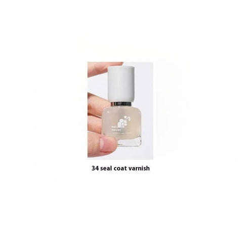 Water-Based Nail Polish - Quick-Drying and Long-Lasting Formula - 34 Sealing Bright Oil / 11ml