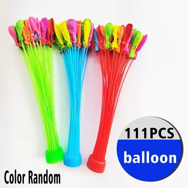 Water Party Balloons Bulk Fast Fill Set for Summer Entertainment - Q-111pcs / balloon
