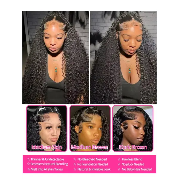 Water Wave Glueless Wig Human Hair Curly 13x6 13x4 HD Frontal Wig 250% Deep Wave Wigs Wear Go 7x5 HD Lace Closure Wig