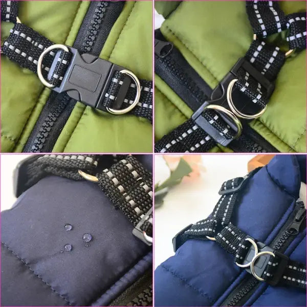 Waterproof Big Dog Jacket Warm Dog Clothes for French Bulldog Winter