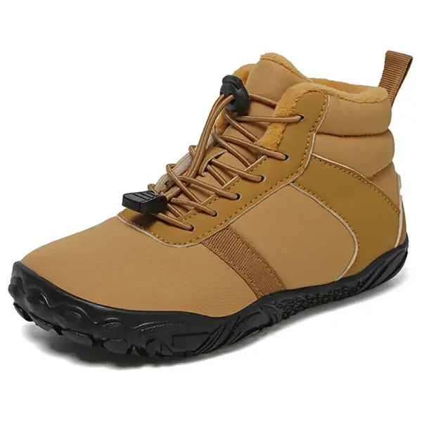 Kids Waterproof Snow Boots – Wide Toe Winter Shoes with Warm Fur Lining for Boys & Girls Outdoor Cold-Weather Footwear