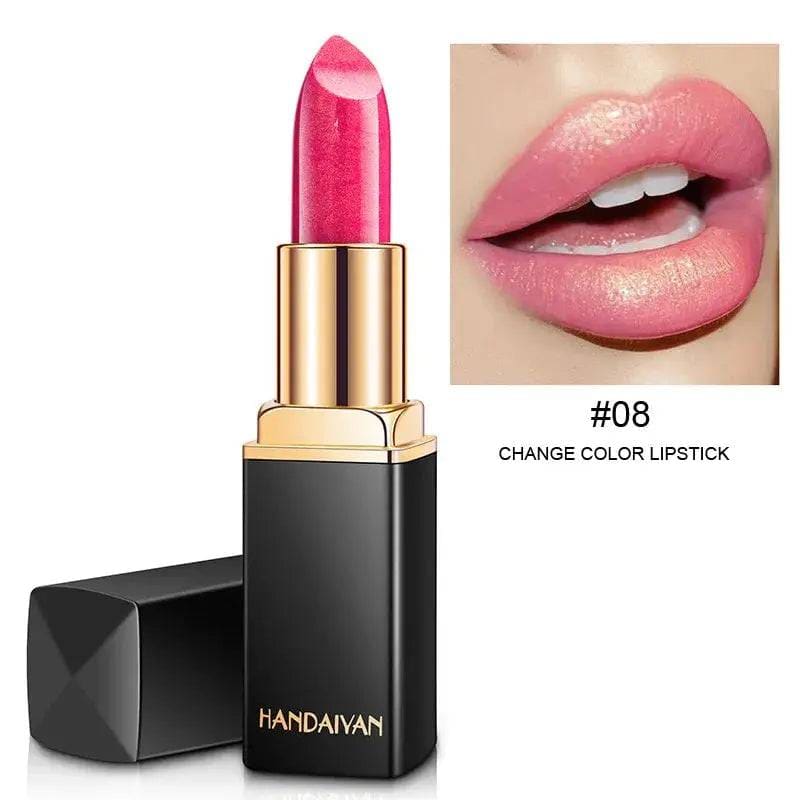 Waterproof Lipstick – Long-Lasting Nude Glitter Lipstick - 08