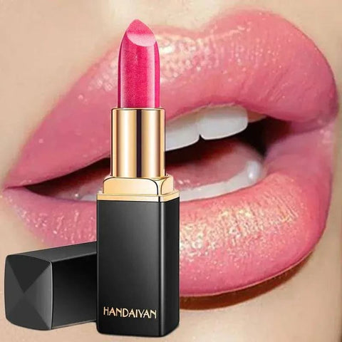 Waterproof Lipstick – Long-Lasting Nude Glitter Lipstick