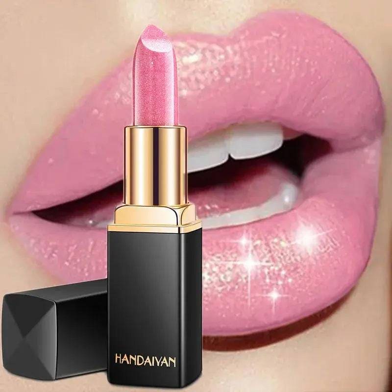 Waterproof Lipstick – Long-Lasting Nude Glitter Lipstick