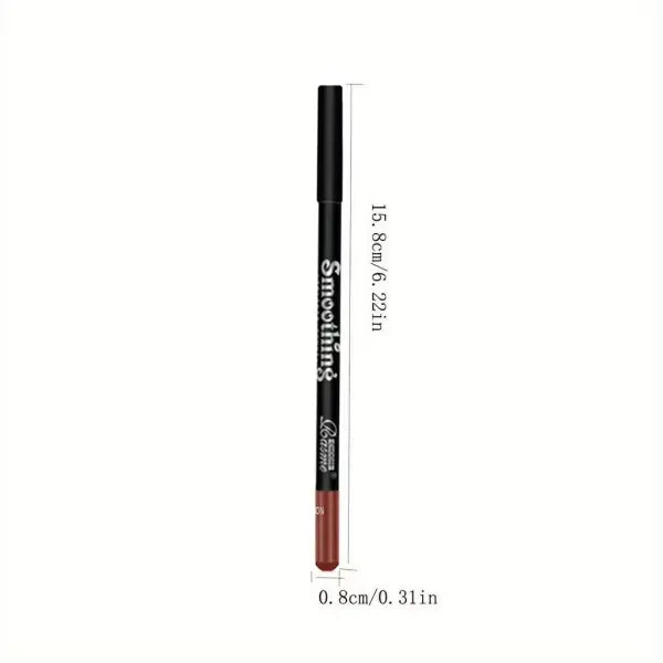 Waterproof Matte Lipliner Pencil Red Contour Tint Lipstick Long Lasting Non-stick Cup Moisturising Lips Makeup 12 Colors