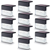 Waterproof New RGB LED Solar Light Step Fence Light