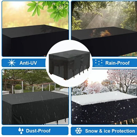 Waterproof Outdoor Furniture Dust Cover - 210D Oxford Cloth
