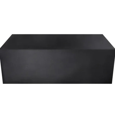 Waterproof Outdoor Furniture Dust Cover - 210D Oxford Cloth - Black / 85x85x80