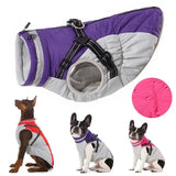 Waterproof Winter Dog Jacket with Harness – Warm Coat for Small & Large Dogs Chihuahua & French Bulldog Outfits