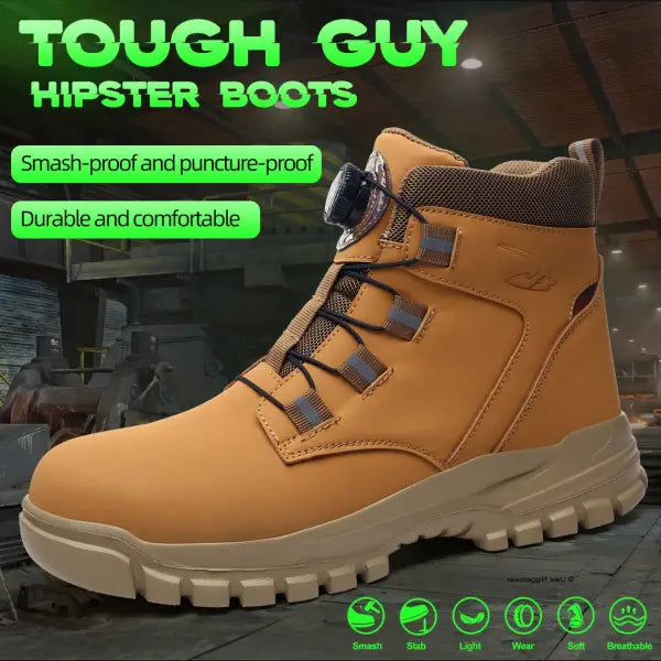Indestructible steel toe work boots waterproof industrial safety footwear