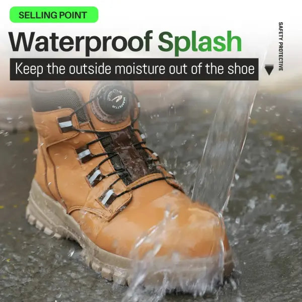 Indestructible steel toe work boots waterproof industrial safety footwear