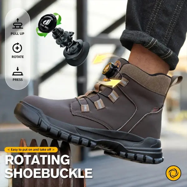 Indestructible steel toe work boots waterproof industrial safety footwear