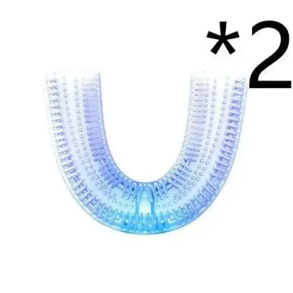 U-shaped waterproof toothbrush head with dual-sided bristles for ultimate protection in wet conditions