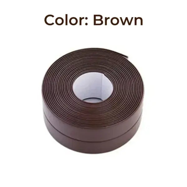 Waterproof Caulk Tape: Self-Adhesive Sealing Strip for Bathroom Sink Shower & Kitchen - brown / 2.2cmx2m