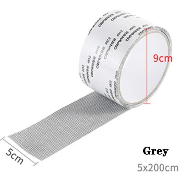 Waterproof Window Screen Repair Tape – Self-Adhesive Mesh Patch - GRAY