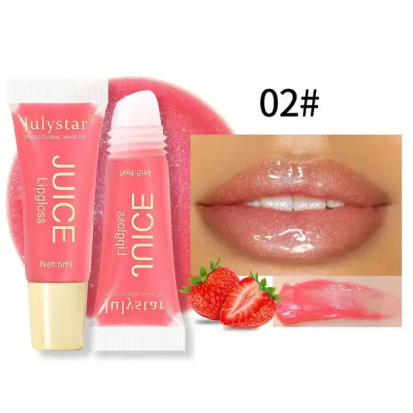 Watery Crystal Jelly Lip Oil – Moisturizing Lip Balm & Gloss, Smoothes Lip Lines, Fruit Scent Glass Shine - Himpall