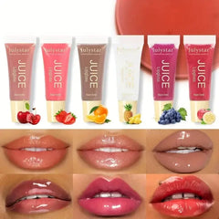 Watery Crystal Jelly Lip Oil – Moisturizing Lip Balm & Gloss, Smoothes Lip Lines, Fruit Scent Glass Shine - Himpall