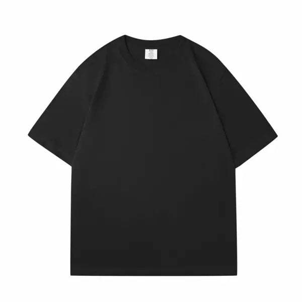 New Women’s Oversized Solid Cotton T-Shirt - Soft Dark Green Unisex Summer Tee & Casual Top - black / S