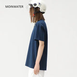 New Women’s Oversized Solid Cotton T-Shirt - Soft Dark Green Unisex Summer Tee & Casual Top