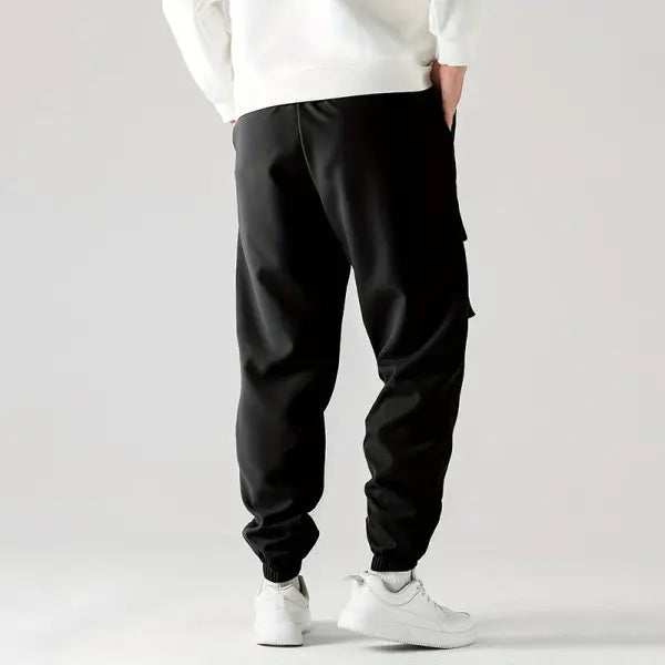 Wear-resistant Straight Ankle Tied Overalls Durable Casual Style - None