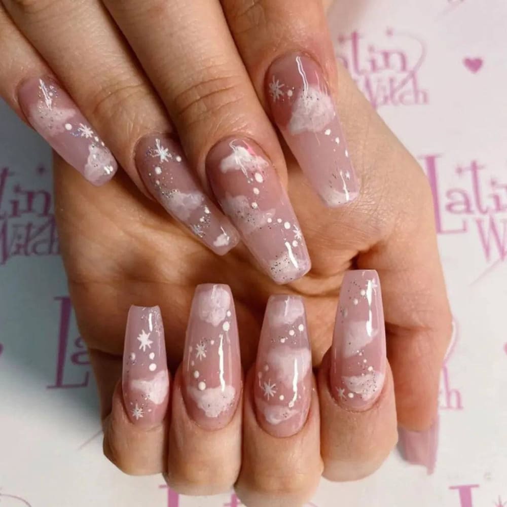 Wearing Nails Finished Soft Nails False Nails - Pink