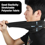 WEST BIKING Winter Fleece Cycling Scarf – Windproof Face Cover for Men & Women Running & Bike Sports Headwear - black